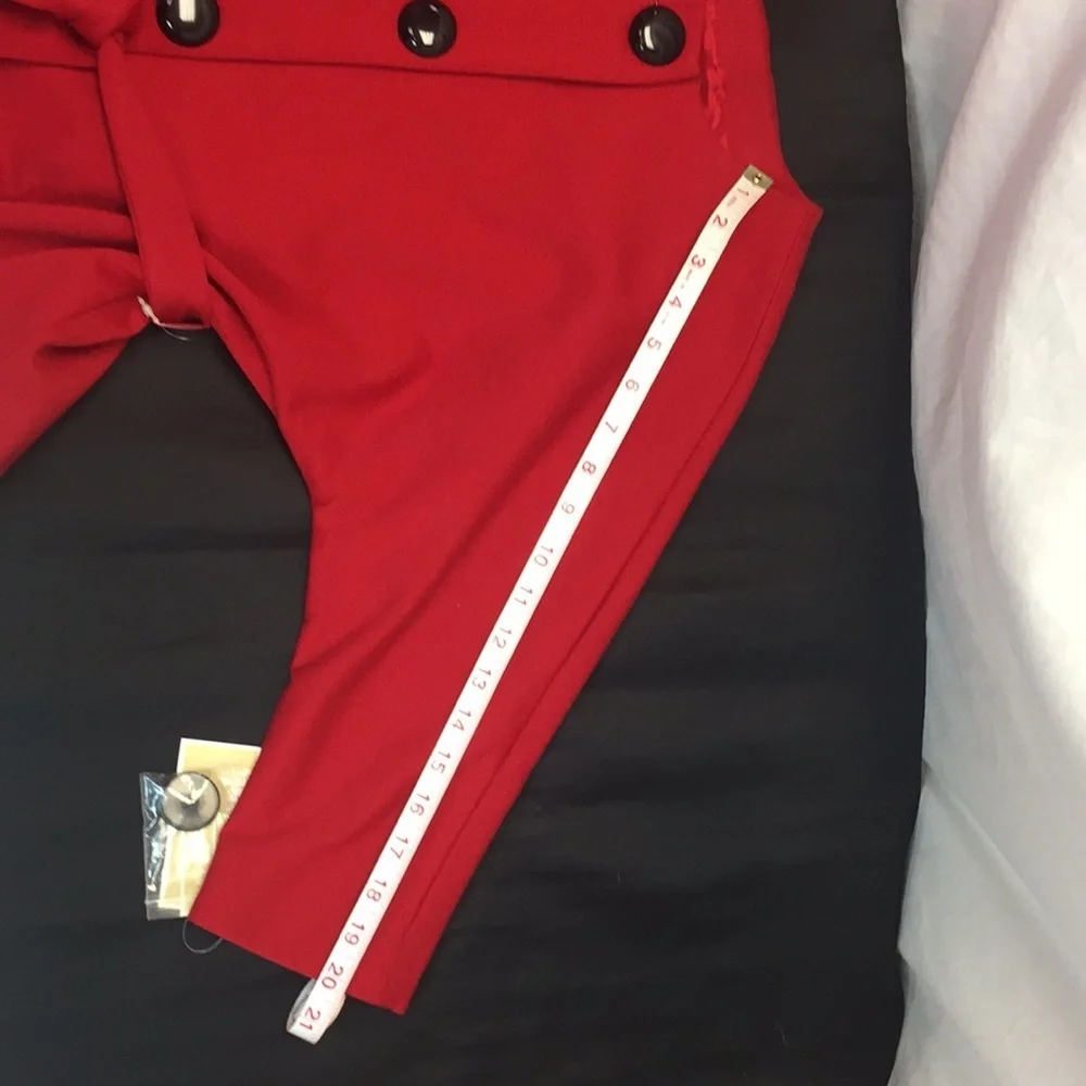 MICHAEL KORS Lightweight Red Belted Jacket